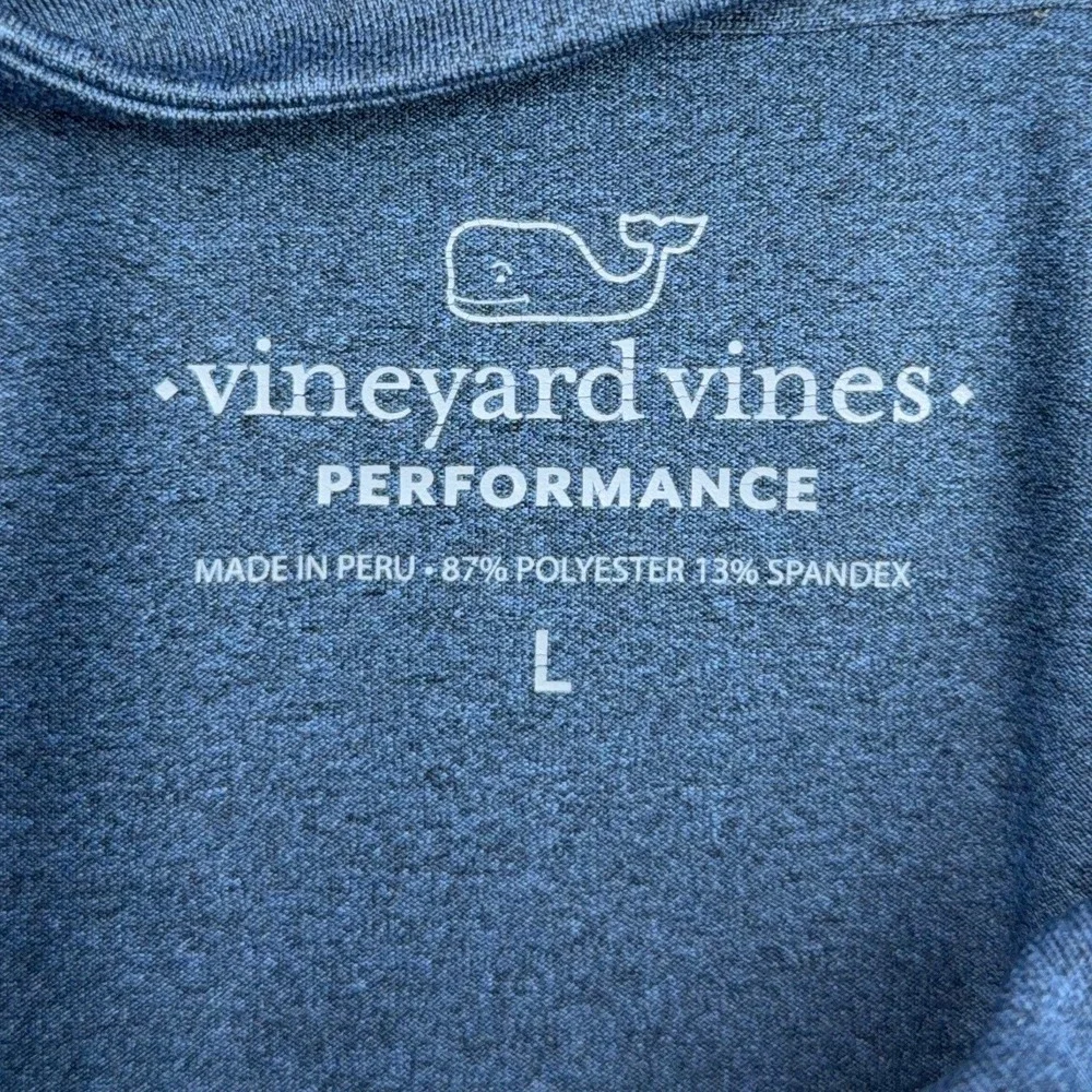 Vineyard Vines Performance Pullover Mens L Polyester Spandex Blue